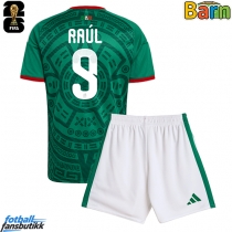 Mexico Raul Jimenez #9 Hjemmedraktsett Barn EM 2024 Kortermet (+ Korte bukser)